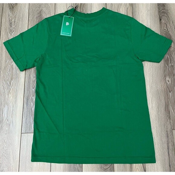 Flint Park Original Logo Tee Shirt Green Mens Size Small NEW Organic Cotton - Picture 5 of 9